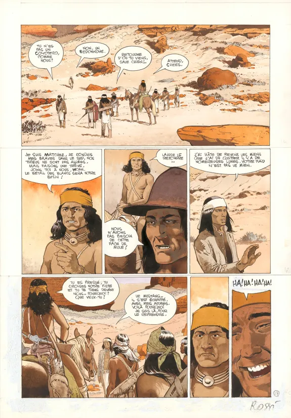 Planche couleur, Comanche Trail, Christian Rossi