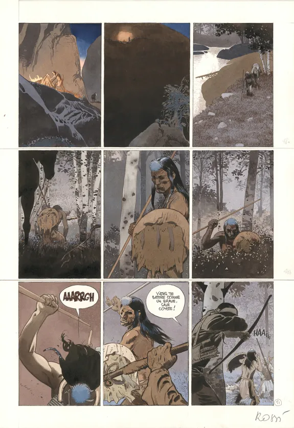 Planche couleur, Comanche Trail, Christian Rossi