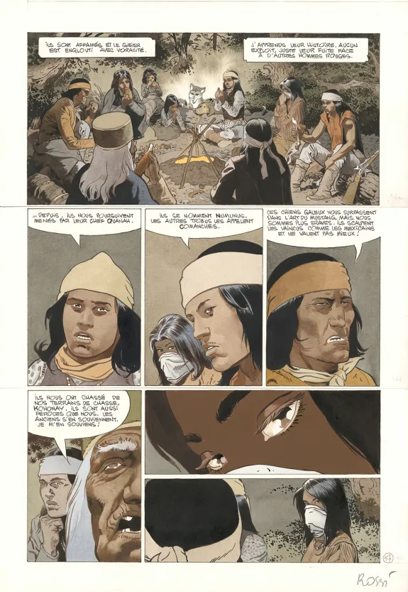 Planche couleur, Comanche Trail, Christian Rossi