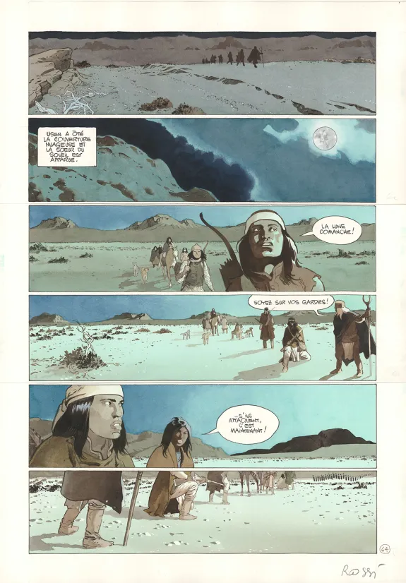 Planche couleur, Comanche Trail, Christian Rossi