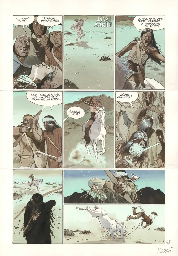 Planche couleur, Comanche Trail, Christian Rossi