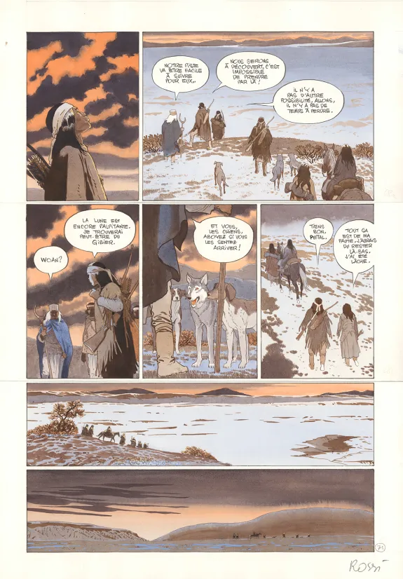 Planche couleur, Comanche Trail, Christian Rossi