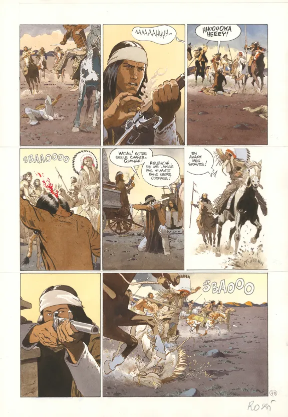 Planche couleur, Comanche Trail, Christian Rossi