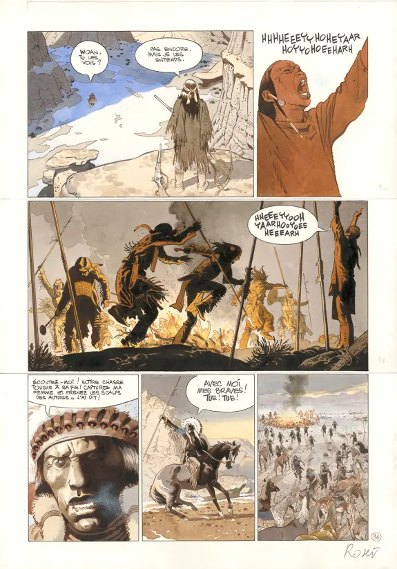 Planche couleur, Comanche Trail, Christian Rossi