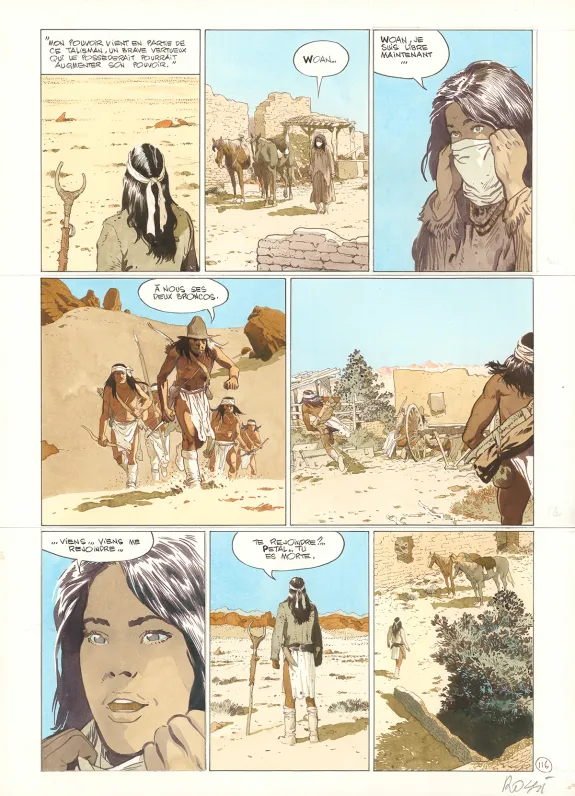 Planche couleur, Comanche Trail, Christian Rossi