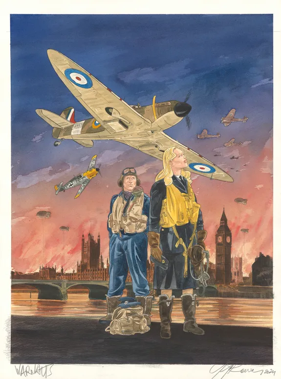 Cover, Ciel d'orages, London burning (T.1),  Warnauts et Raives
