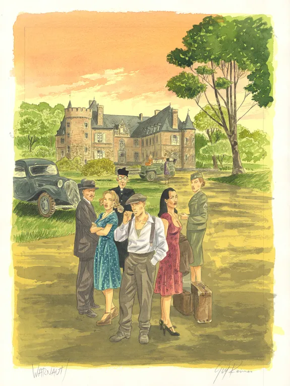 Colored illustration, Les Temps nouveaux,  Warnauts et Raives
