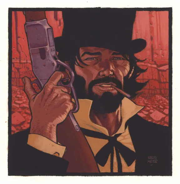 Colored illustration, Undertaker, Ralph Meyer