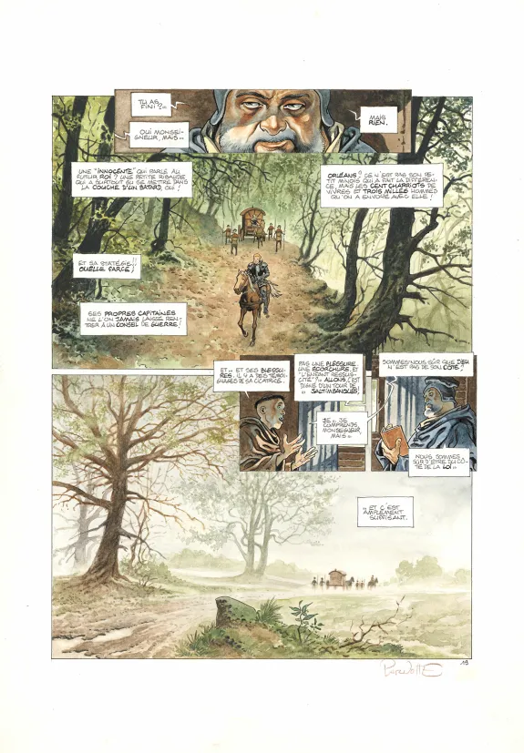 Planche couleur, Cauchon... Ou l'homme qui tua Jeanne d'Arc, Joël Parnotte