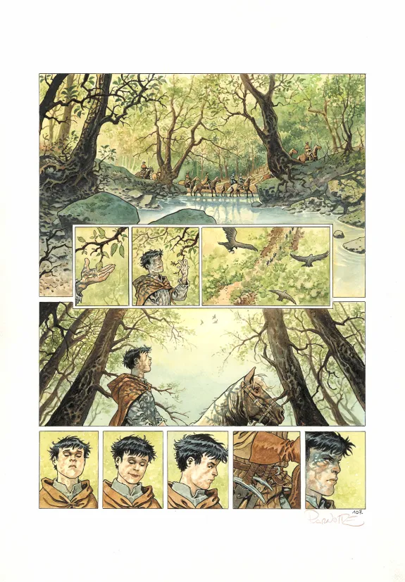 Colored original page, Cauchon... Ou l'homme qui tua Jeanne d'Arc, Joël Parnotte
