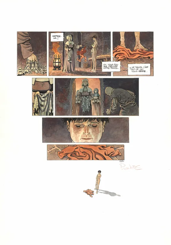 Colored original page, Cauchon... Ou l'homme qui tua Jeanne d'Arc, Joël Parnotte