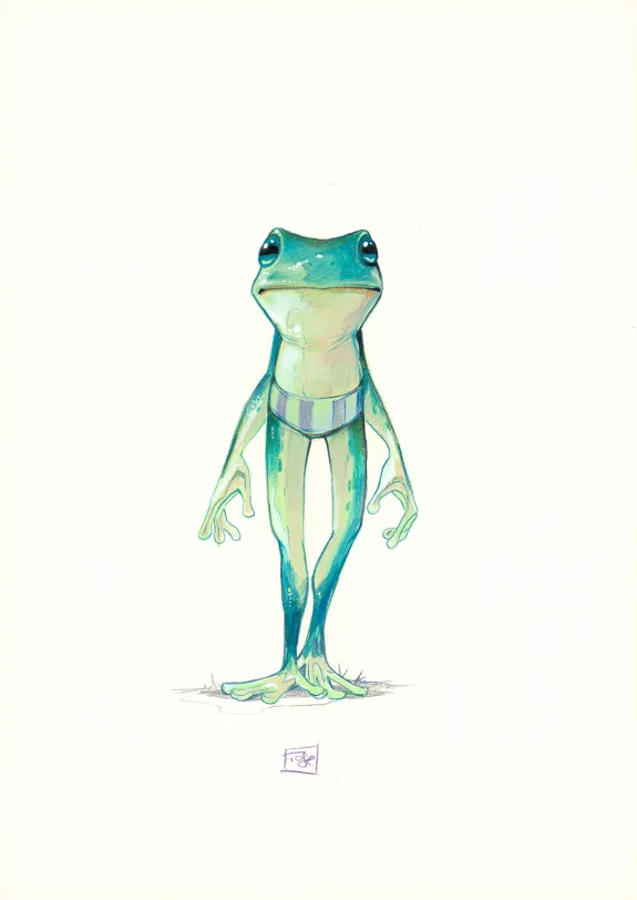 Colored illustration, Maison Croa Croa, Davide Tosello