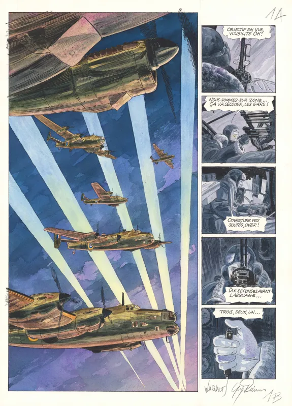 Colored original page, Ciel d'orages, Harvest Moons (T.2),  Warnauts et Raives