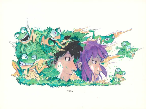 Illustration couleur, Maison Croa Croa, Davide Tosello