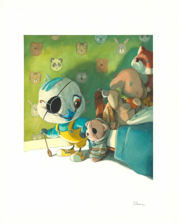 Colored illustration, Le Pestacle, Quentin Gréban