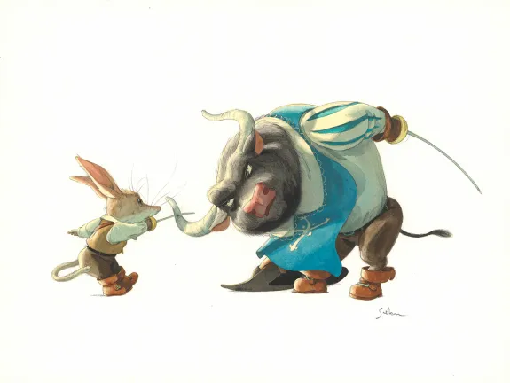 Colored illustration, Les Mousquetaires de l'Ombre, Quentin Gréban