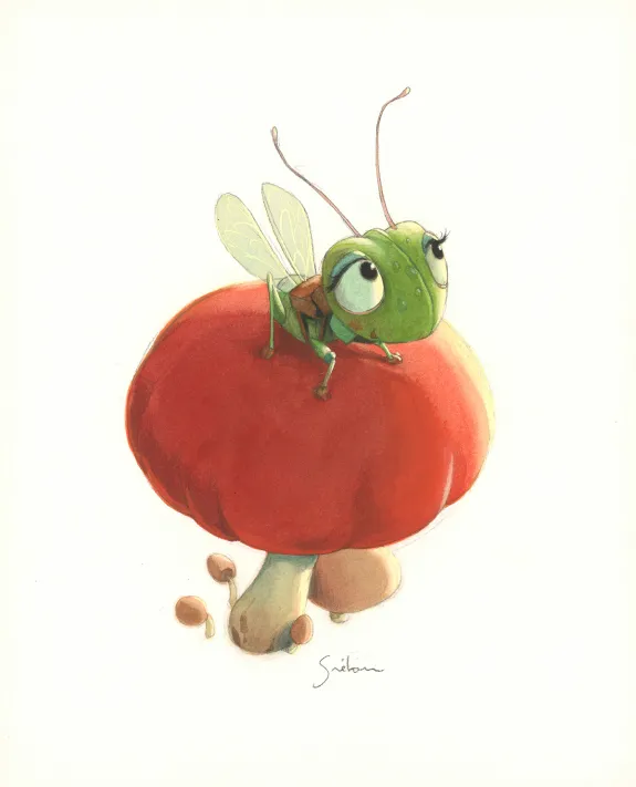 Colored illustration, À la découverte des humains, Quentin Gréban