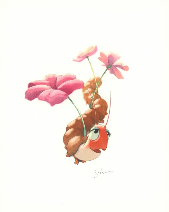 Colored illustration, À la découverte des humains, Quentin Gréban