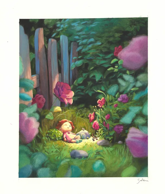 Illustration couleur, À la découverte des humains, Quentin Gréban