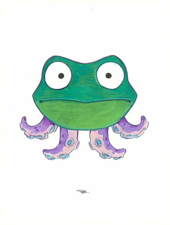 Illustration couleur, Maison Croa Croa, Davide Tosello