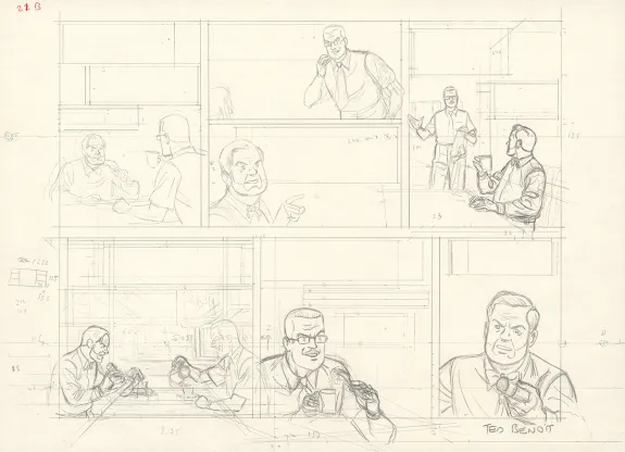 Sketch, Blake et Mortimer, Ted Benoit