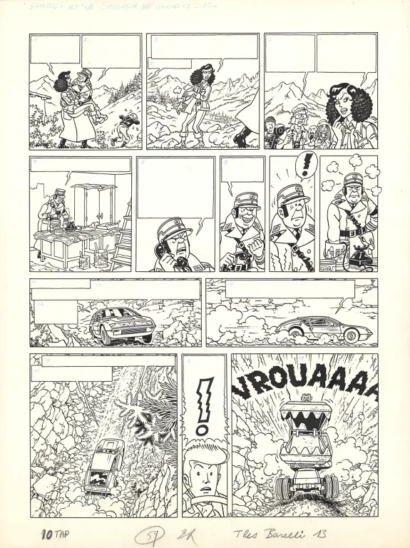 Black and white original page, Barelli, Le Seigneur de Gonobutz (T.7), Bob De Moor
