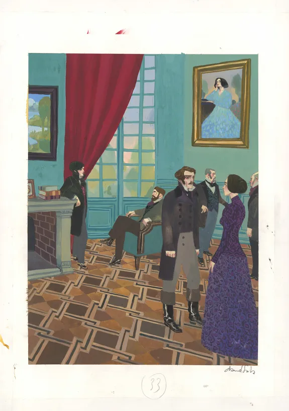 Planche couleur, Frankenstein, David Sala