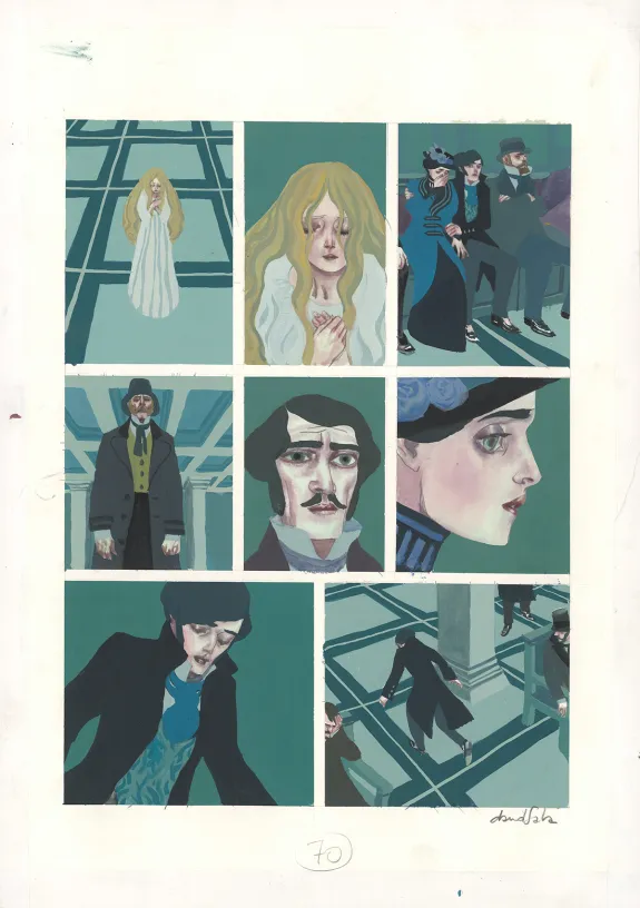 Planche couleur, Frankenstein, David Sala