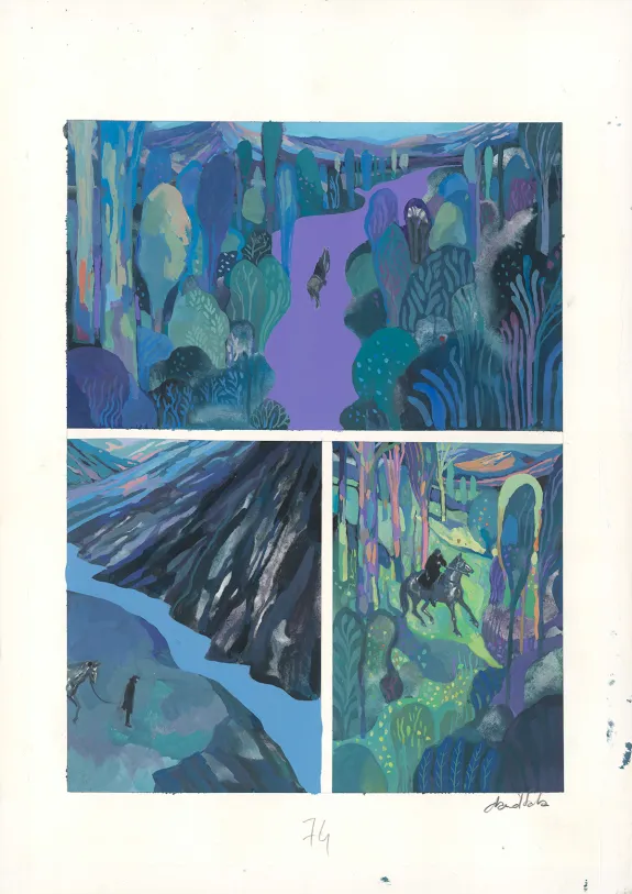 Planche couleur, Frankenstein, David Sala