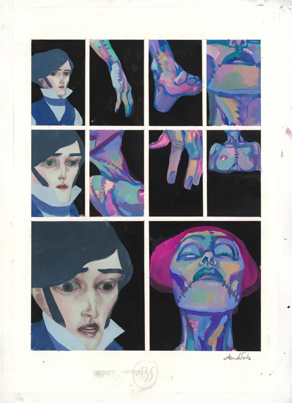 Planche couleur, Frankenstein, David Sala