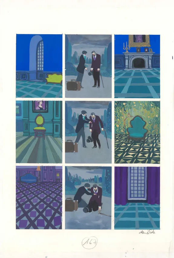 Planche couleur, Frankenstein, David Sala