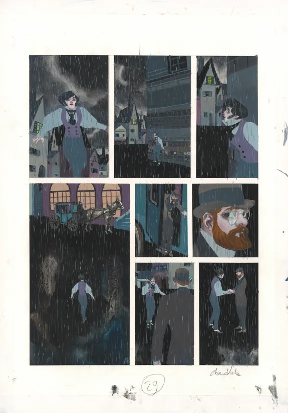 Planche couleur, Frankenstein, David Sala