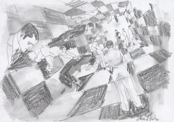 Crayonné, Le Joueur d'échecs, David Sala