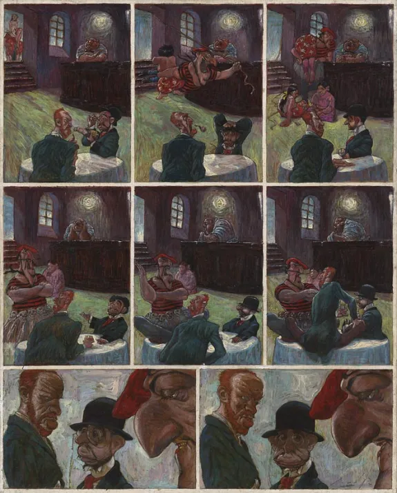 Planche couleur, Le Bordel des muses, Au Moulin-Rouge (T.1), Gradimir Smudja