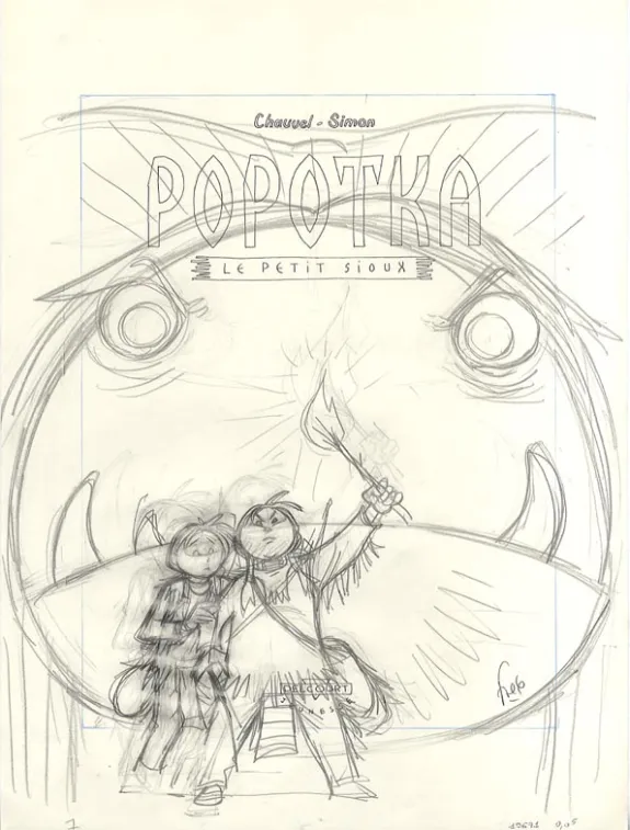 Cover project, Popotka le petit sioux, Wendigo (T.2), Fred Simon