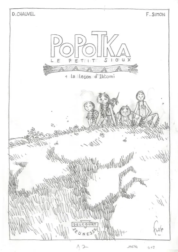 Sketch, Popotka le petit sioux, La leçon d'Iktomi (T.1), Fred Simon