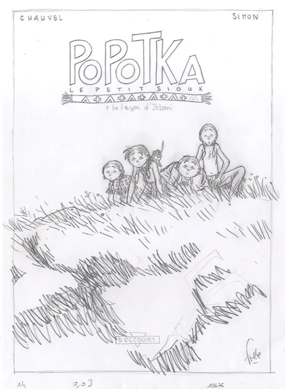 Sketch, Popotka le petit sioux, La leçon d'Iktomi (T.1), Fred Simon