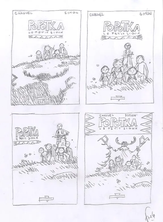 Sketch, Popotka le petit sioux, La leçon d'Iktomi (T.1), Fred Simon