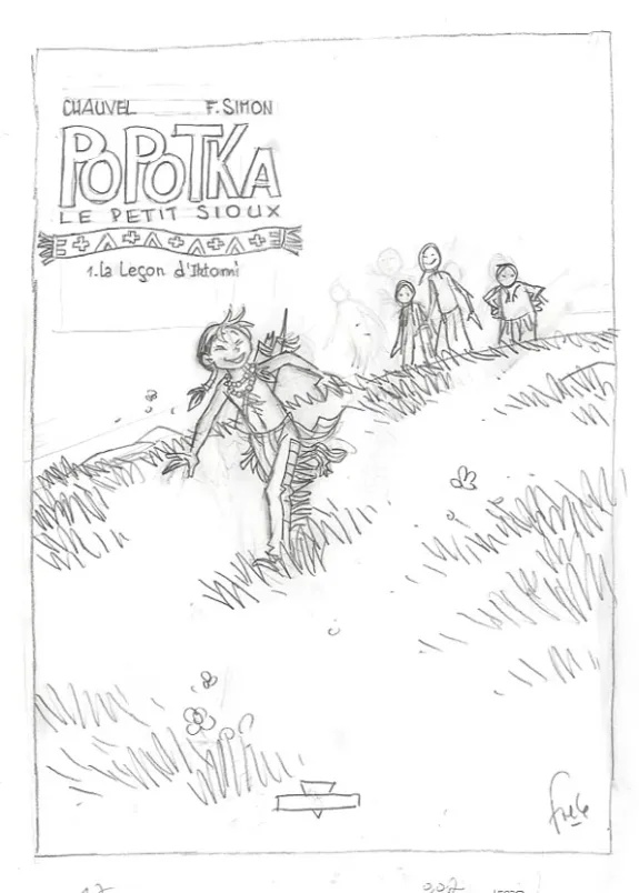 Sketch, Popotka le petit sioux, La leçon d'Iktomi (T.1), Fred Simon
