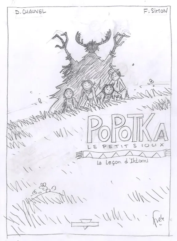 Sketch, Popotka le petit sioux, La leçon d'Iktomi (T.1), Fred Simon