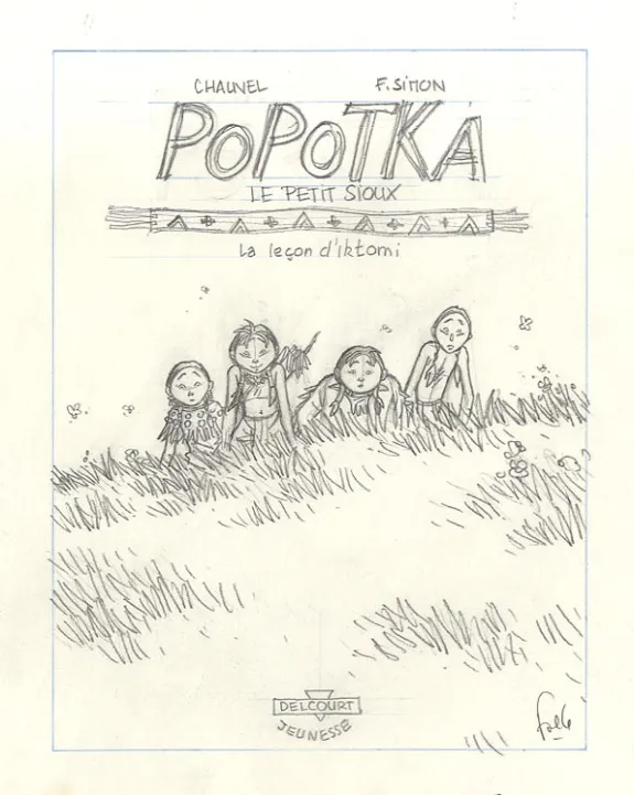 Sketch, Popotka le petit sioux, La leçon d'Iktomi (T.1), Fred Simon