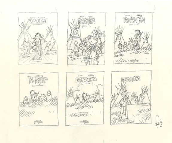 Sketch, Popotka le petit sioux, La leçon d'Iktomi (T.1), Fred Simon