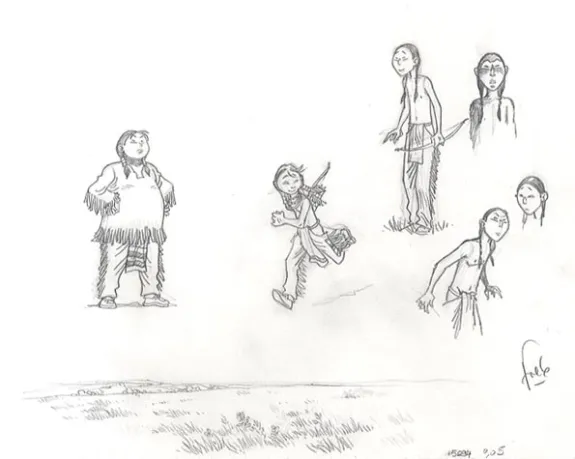 Sketch, Popotka le petit sioux, Fred Simon