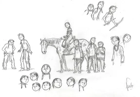 Sketch, Popotka le petit sioux, Fred Simon