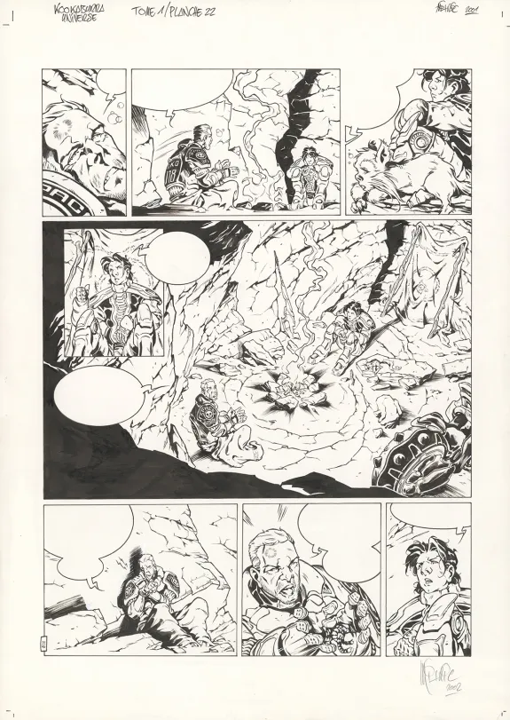 Black and white original page, Kookaburra Universe, Le secret du sniper (T.1), Nicolas Mitric