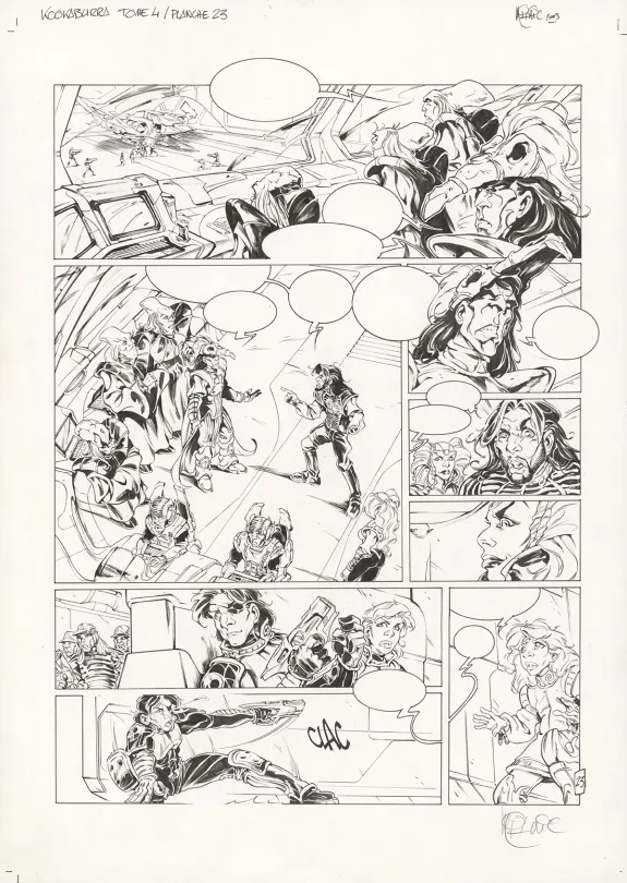 Planche noir et blanc, Kookaburra, Système Ragnarok (T.4), Nicolas Mitric