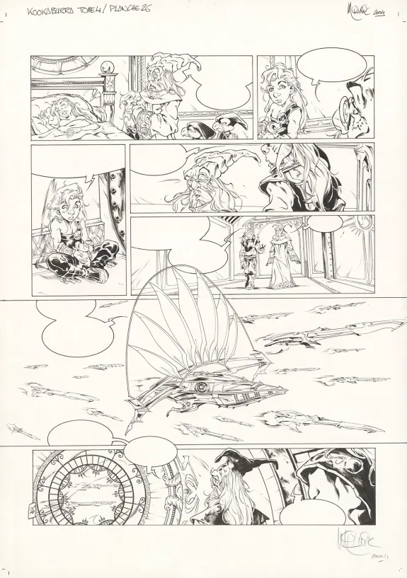 Planche noir et blanc, Kookaburra, Système Ragnarok (T.4), Nicolas Mitric