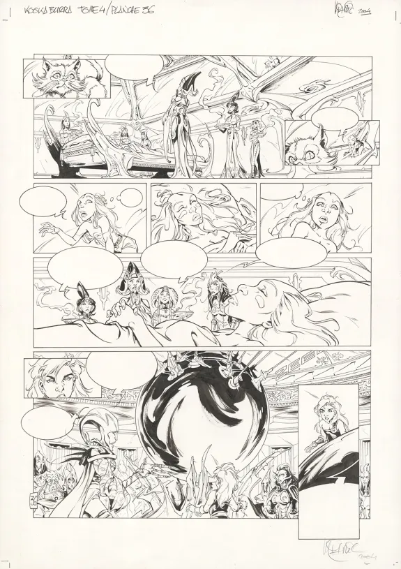 Planche noir et blanc, Kookaburra, Système Ragnarok (T.4), Nicolas Mitric