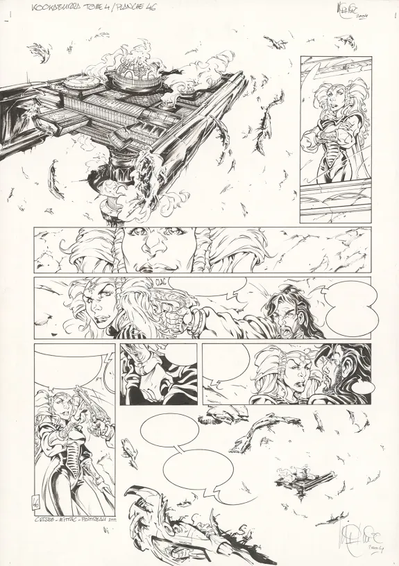 Planche noir et blanc, Kookaburra, Système Ragnarok (T.4), Nicolas Mitric