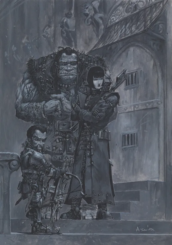 Colored illustration, Warhammer, Adrian Smith